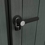 Keter 9’x 7′ Cortina Heavy Duty Plastic Pent Shed – Dark Green - Image 4