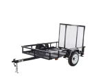 4X7 Carry On Utility Trailer With Mesh Floor And Gate - Image 2