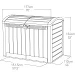 Keter 5.5′ x 3.5′ Store It Out Ultra Plastic Shed - Image 11