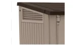 Keter Store It Out Midi Beige & brown Wood effect Plastic Garden storage box 880L - Image 5