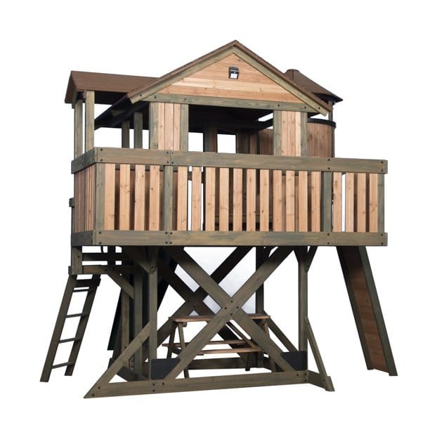 Backyard-Discovery-Eagles-Nest-Cedar-Playset-With-7-Ft-Slide Backyard Discovery Eagles Nest Cedar Playset With 7 Ft Slide - Image 1