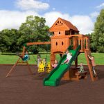 Backyard Discovery Monterey Cedar Swing Set With Wave Slide - Image 2