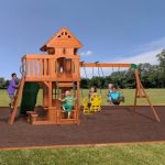 Backyard Discovery Monterey Cedar Swing Set With Wave Slide - Image 4