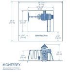 Backyard Discovery Monterey Cedar Swing Set With Wave Slide - Image 5