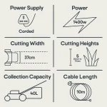 Bosch Rotak 370 ER Corded Rotary Lawnmower - Image 6