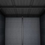 Keter Artisan 7x11 ft Pent Dark-Grey Plastic 2 door Shed with floor & 1 window - Image 7
