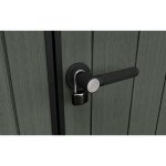 Keter 9’x 7′ Cortina Heavy Duty Plastic Pent Shed – Green - Image 3