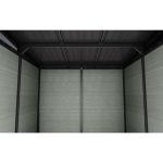 Keter 9’x 7′ Cortina Heavy Duty Plastic Pent Shed – Green - Image 4