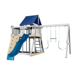 Congo Monkey Adventurer Wooden Outdoor Swing Set With Fort And Slide
