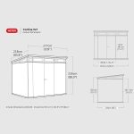 Keter 9’x 7′ Cortina Heavy Duty Plastic Pent Shed – Dark Grey - Image 5