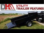 DK2 4.5 X 7.5 Ft Steel Utility Trailer 1639 Lb Capacity - Image 7