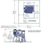 Eagles Nest Kids Wooden Outdoor Fort Playhouse Set - Image 6
