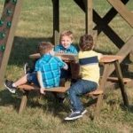 Eagles Nest Kids Wooden Outdoor Fort Playhouse Set - Image 7