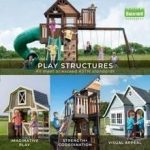 Eagles Nest Kids Wooden Outdoor Fort Playhouse Set - Image 8