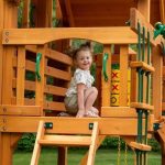 Gorilla Playsets Treasure Trove II Swing Set Wood Roof - Image 4