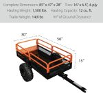 Impact Implements 1500lb Steel Pivot Dump Utility Trailer - Image 3