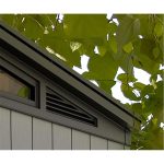Keter Artisan 7x11 ft Pent Grey Plastic 2 door Shed with floor & 1 window - Image 7