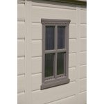 Keter 4’x6′ Factor Heavy Duty Plastic Garden Shed – Beige - Image 4