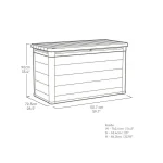 Keter Signature Decocoat Walnut 757L Garden storage box 900mm 1517mm - Image 10