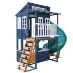 KidKraft Cozy Escape Two Story Playhouse With Slide