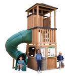 KidKraft Panorama Three Story Wooden Playhouse With Slide