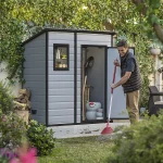 Klikstrom Senner 6x4 ft Pent Grey Shed with floor & 1 window - Image 6
