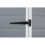 Keter 6′ x 6′ Manor Plastic Pent Garden Storage Shed – Grey - Image 6
