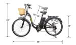 Nakto Camel Step Through Women Electric Bike Classic Black - Image 10