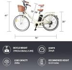 Nakto Classic 2 Electric Bike 26 Inch Vintage White Step Through - Image 4