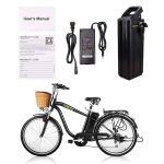 Nakto Men City Electric Bicycle Dual Motor Black Frame - Image 16