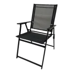 Bahama Matt Black Metal 6 Seater Dining set - Image 6