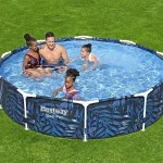 Bestway 10ft Steel Pro Swimming Pool Set, Family Above Ground Round Pool - Image 2