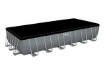 Bestway 24ft x 12ft x 52" Rectangular Power Steel Above Ground Swimming Pool, Sand Filter Pump & Accessories (2024 Version) - Image 5