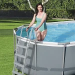 Bestway Power Steel Oval 18ft x 9ft x 48in Pool with Flowclear Filter Pump - Image 3
