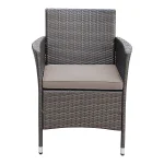 Derry Matt Light black Rattan effect 4 Seater Coffee set - Image 6