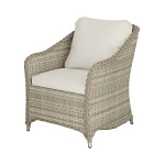 GoodHome Hamilton Cappuccino Rattan effect 2 seater Bistro set - Image 4