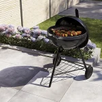 GoodHome Kiowa Black Charcoal BBQ 550mm - Image 2