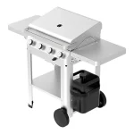 GoodHome Powell 4 burner Gas BBQ, White