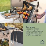 GoodHome Powell 4 burner Gas BBQ, White - Image 3