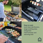 GoodHome Powell 4 burner Gas BBQ, White - Image 5