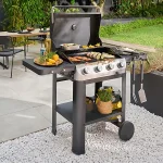 GoodHome Powell Black 4 burner Gas BBQ - Image 4