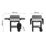GoodHome Powell Black 4 burner Gas BBQ - Image 5