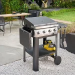 GoodHome Powell Black 4 burner Gas BBQ - Image 7
