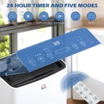 HOMCOM 14,000 BTU Portable Air Conditioner Unit with Remote, 24H Timer - Image 9
