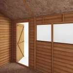 Mercia Overlap 8x6 ft Reverse apex Wooden Shed with floor & 2 windows - Image 4