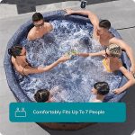 Lay-Z-Spa Toronto AirJet, 7 Person Foam Wall Hot Tub - Image 2