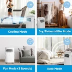 Midea Smart 12000 BTU Portable Air Conditioner - App & Smart Home Compatible, Timer, Window Kit Included - Image 6