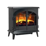 Dimplex Leckford Optiflame Electric Stove, Large Black Freestanding Electric Fire with LED Flame Effect, 2kW Adjustable Heater, Ar - Image 2