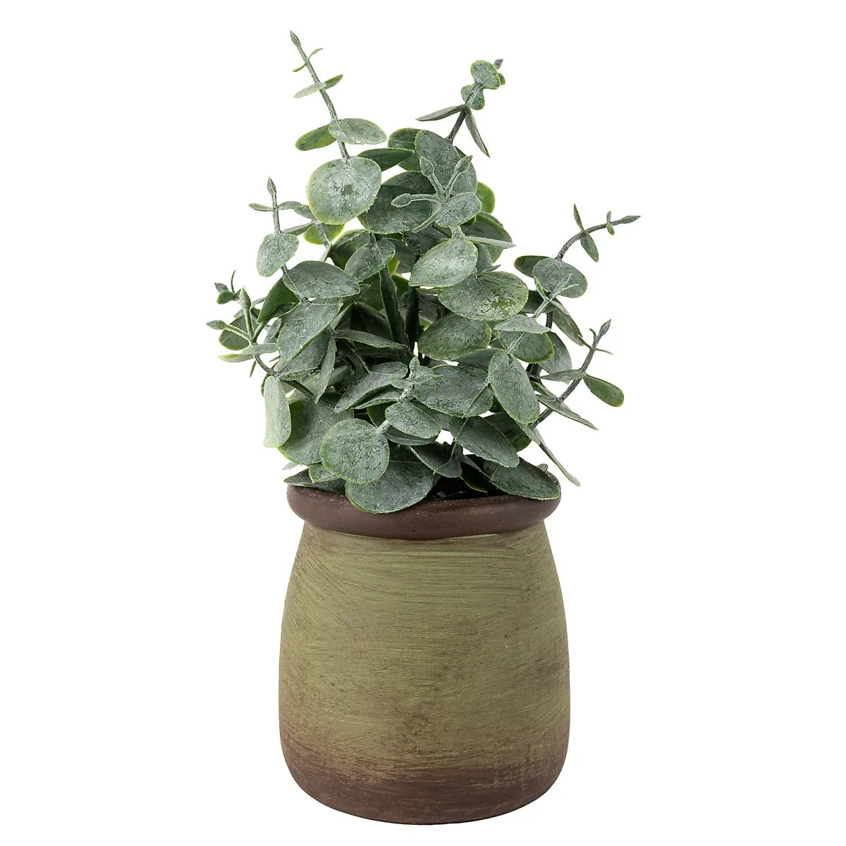 imgi_33_candlelight-green-18cm-chinese-money-artificial-plant-in-green-ceramic-pot_5010795710102_01c_bq Candlelight Green 18cm Chinese Money Artificial plant in Green Ceramic Pot - Image 1