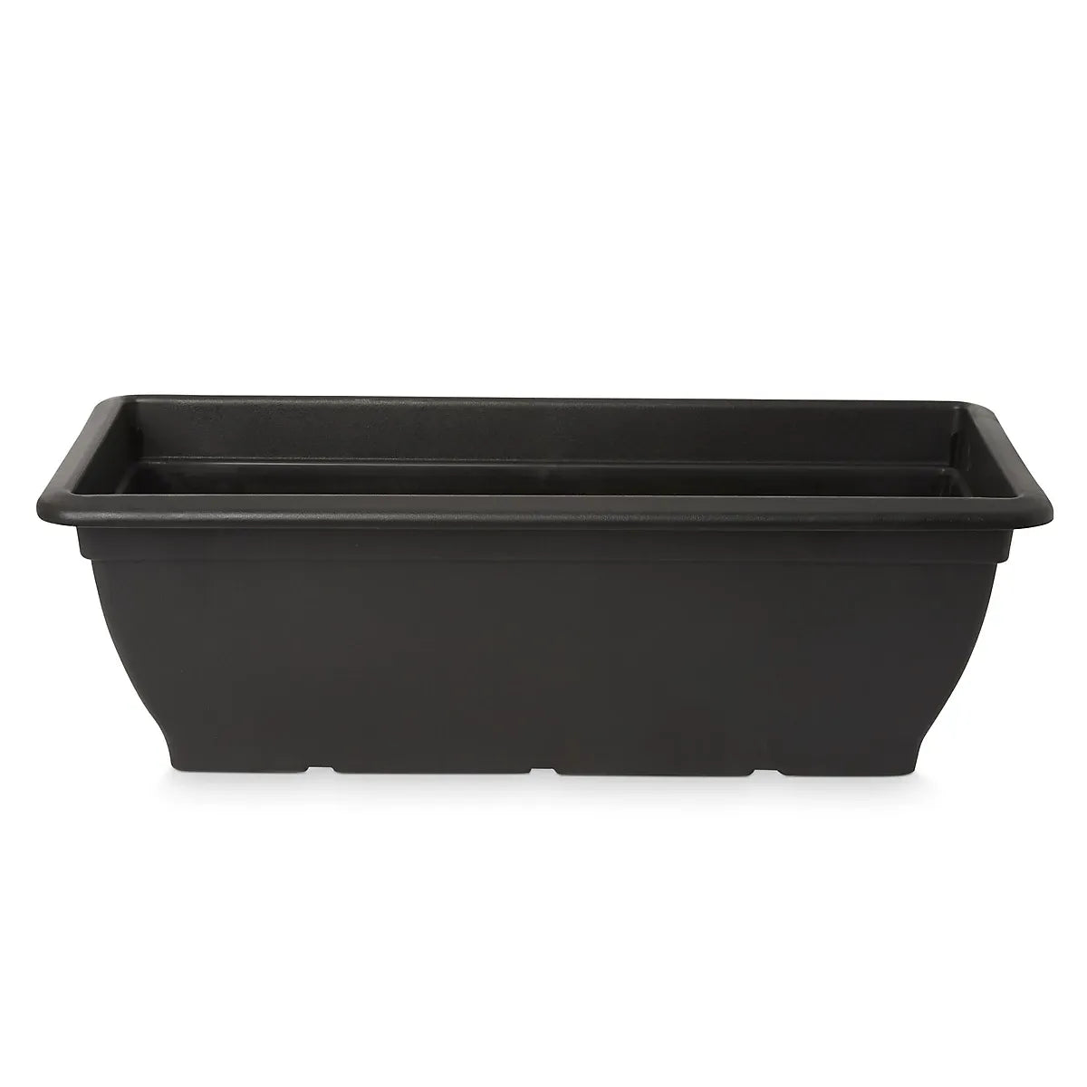 imgi_33_verve-florus-15l-black-plastic-bell-rectangular-trough-h-20cm-w-24-5cm-d-60cm_3663602700739_01bq Verve Florus 15L Black Plastic Bell Rectangular Trough (H)20cm (W)24.5cm (D)60cm - Image 1